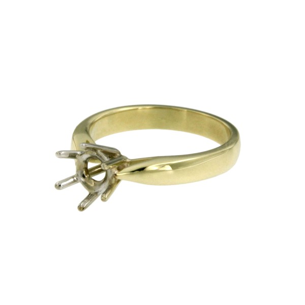257100100-solitairring-14-karaat-bicolor-goud-vooraanzicht