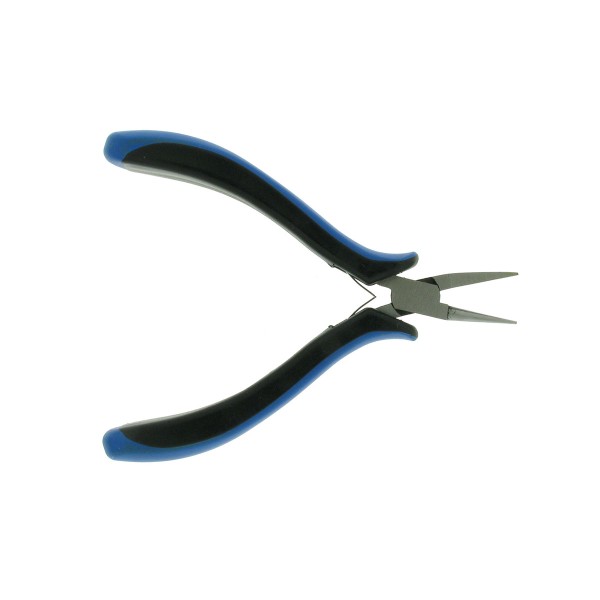 gesoleerde-rond-vlaktang-blauw-zwart