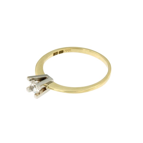 210-254019803-solitairring-14-karaat-bicolor-goud-zirkonia