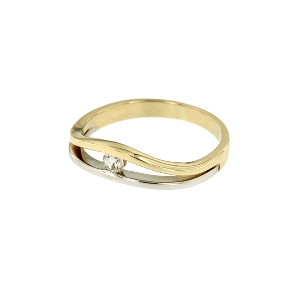 Ring 127 bicolor zirconia