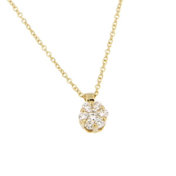 Collier-diamant-bloem