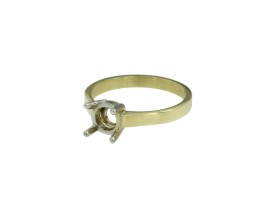251000100-solitairring-14-karaat-bicolor-goud-vooraanzicht