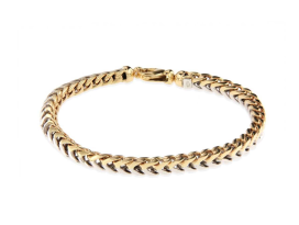Armband Massief vossenstaart 5mm bicolor