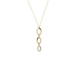 Collier-Hanger-Zirkonia-Ovaal