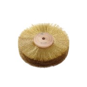Borstel messing met houten kern
