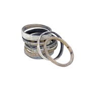 Armband natuurvorm hoorn 7-14 mm