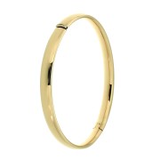 Bangle geelgoud ovaal 6 mm