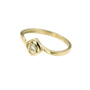 Ring 49 geelgoud zirkonia