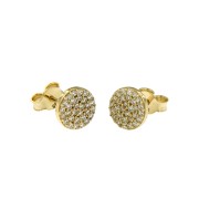 Oorknoppen CZ 28 rond pavé