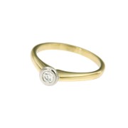 Ring 63 bicolorgoud zirkonia