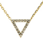 Symbol Chain '18' Driehoek zwart-wit 42-45 cm