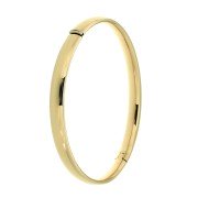 Bangle geelgoud ovaal 6 mm