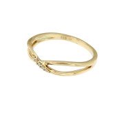 Ring 75 geelgoud zirkonia