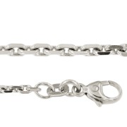 Anker colliers geslepen 60 cm witgoud 1,80 mm