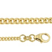 Gourmet colliers 42 cm geelgoud 1,10 - 1,60 mm