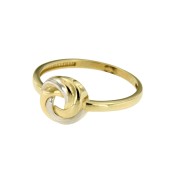Ring 122 knoop bicolor
