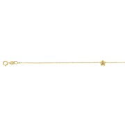Armband diamant ster HSI 0,01 ct 18 karaat geelgoud