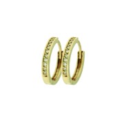 Creool diamant rail HSI 0,15 ct geelgoud