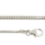 Slangen colliers zeskant 45 cm witgoud 1,00 - 1,20 mm