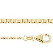 Venetiaans colliers 42 cm geelgoud 0,70 - 1,00 mm
