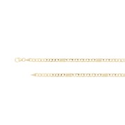 Armband valkenoog 4 mm 19,50 cm geelgoud