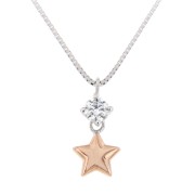 Collier bengelende ster zikronia bicolor 