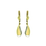 Oorhangers 2 Fantasie Zirkonia 30 mm